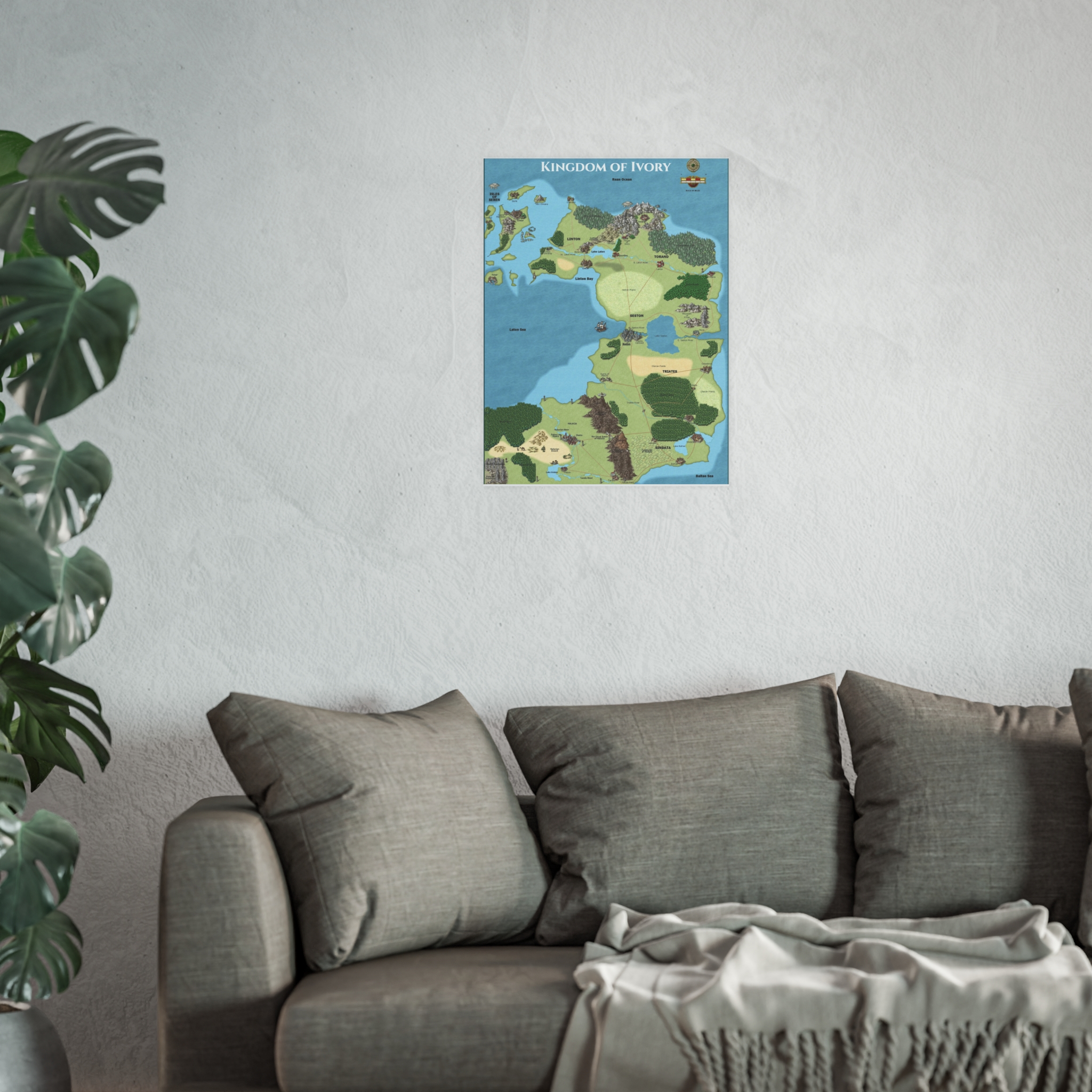 Kingdom of Ivory — Fantasy Map Poster from Anturia - Image 23