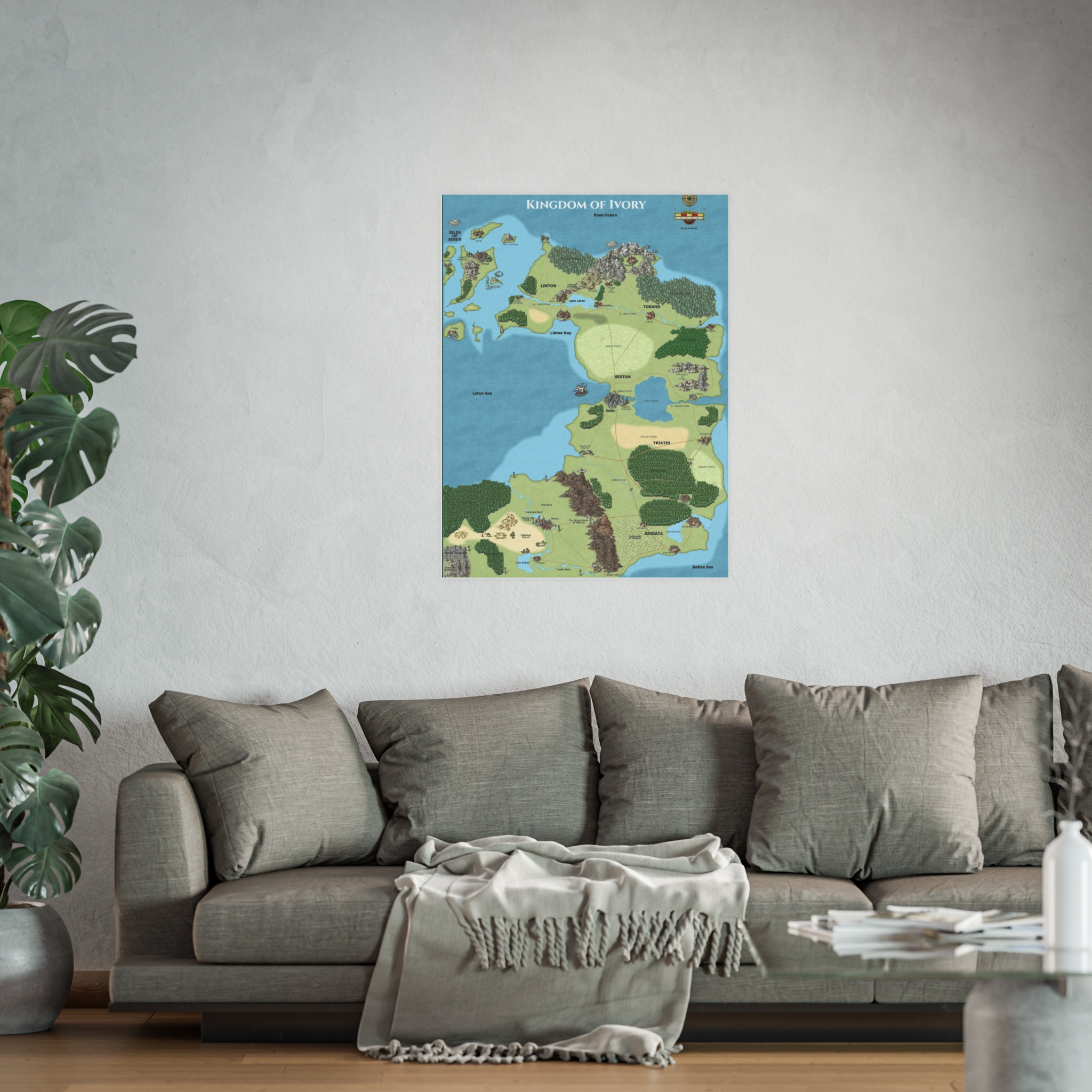 Kingdom of Ivory — Fantasy Map Poster from Anturia - Image 41
