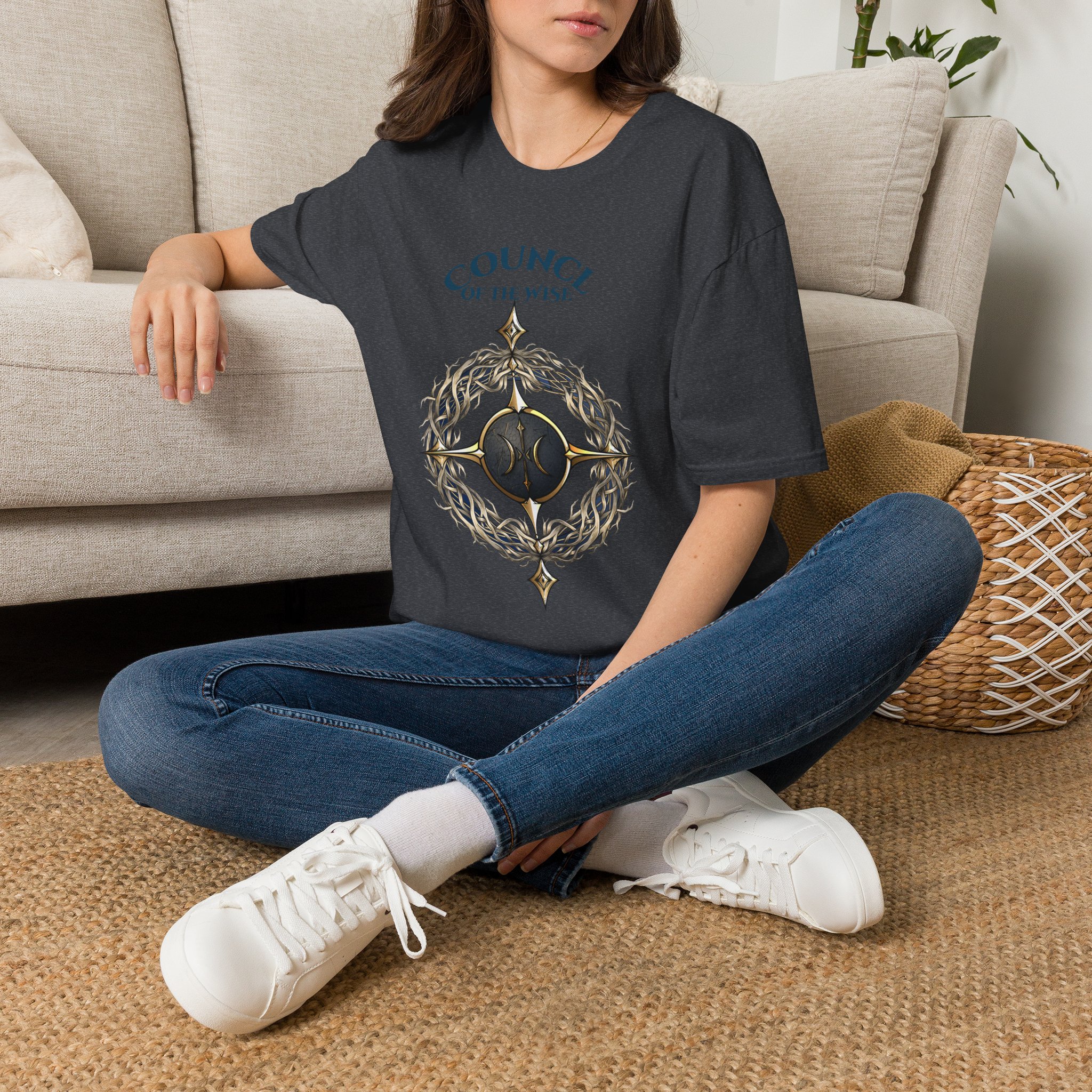 Council of the Wise Symbol T-Shirt – Anturia Fantasy Graphic Tee - Image 75