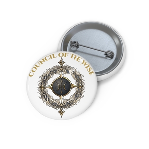 Council of the Wise Fantasy Pin Button | Dark Fantasy Emblem Badge