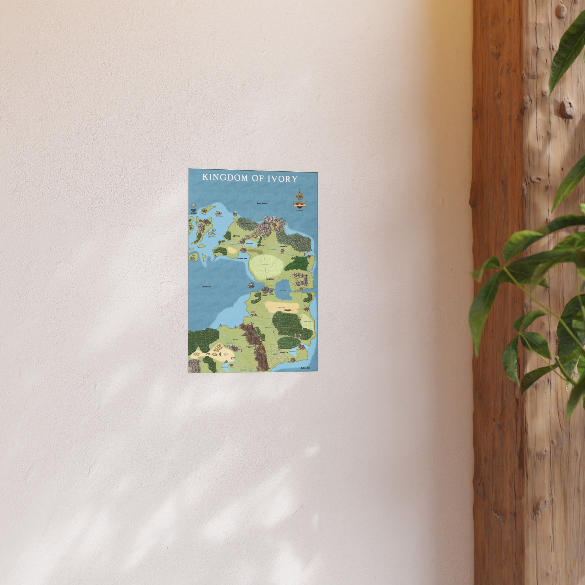Kingdom of Ivory — Fantasy Map Poster from Anturia - Image 3
