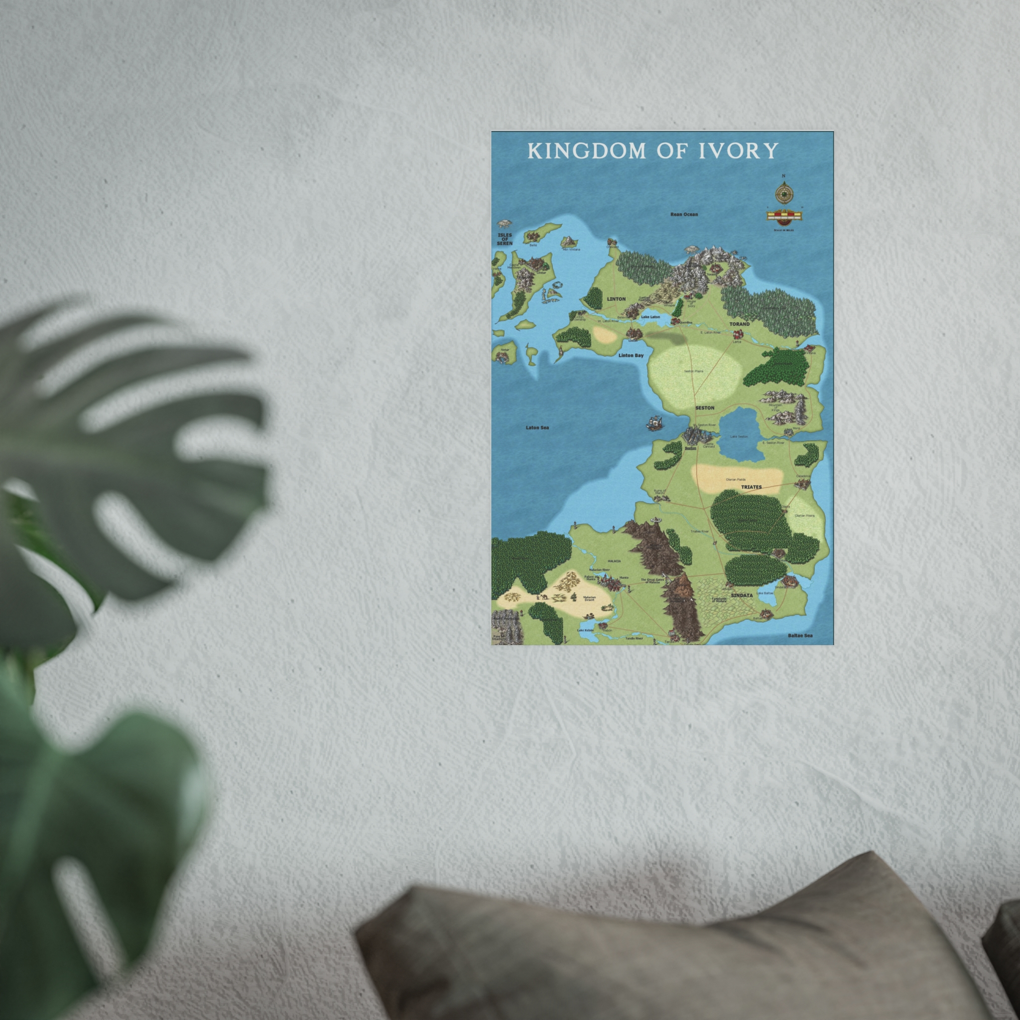 Kingdom of Ivory — Fantasy Map Poster from Anturia - Image 20