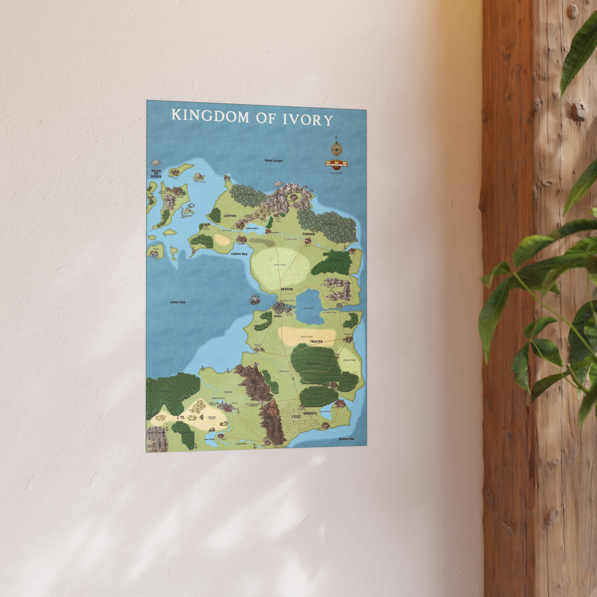 Kingdom of Ivory — Fantasy Map Poster from Anturia - Image 30