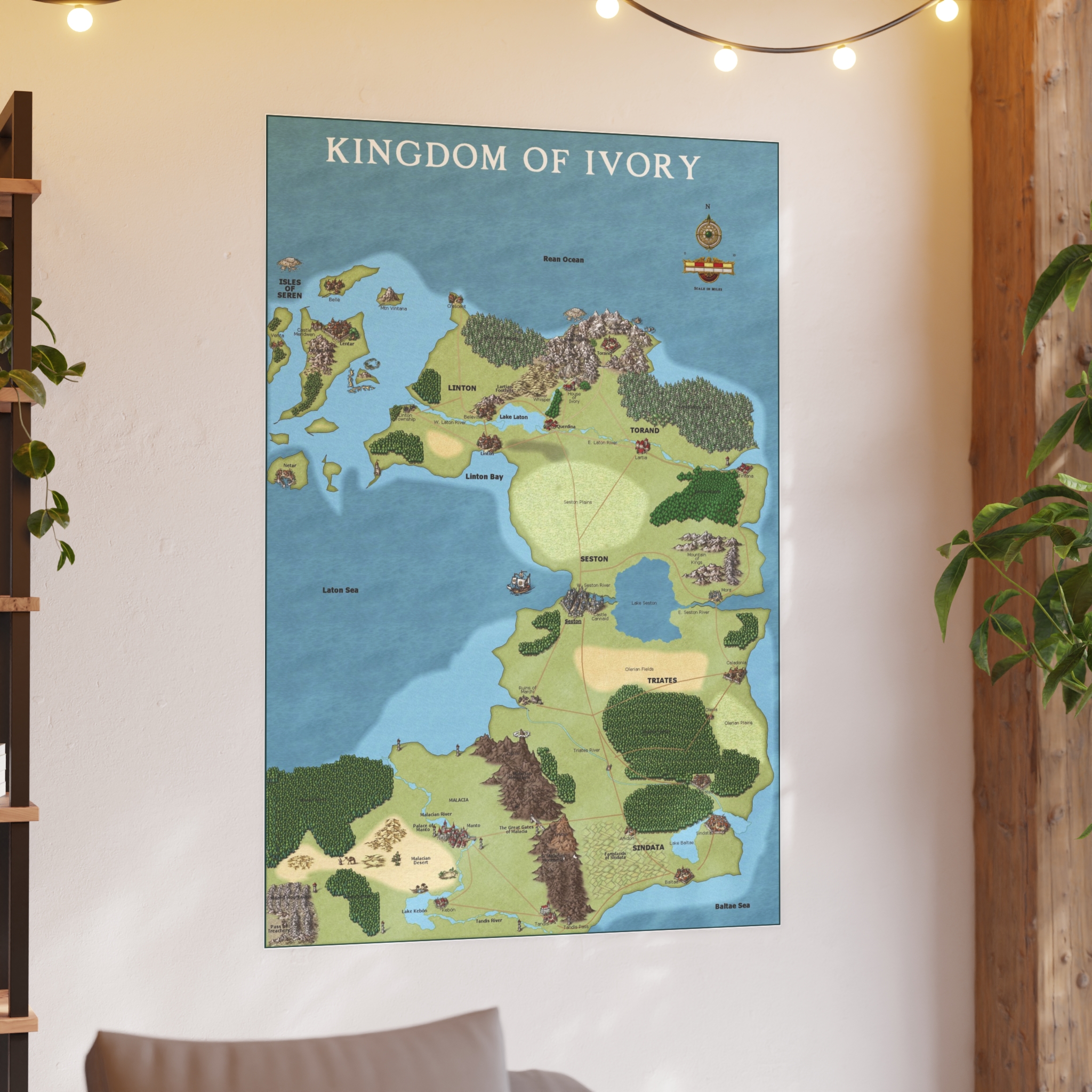 Kingdom of Ivory — Fantasy Map Poster from Anturia - Image 6