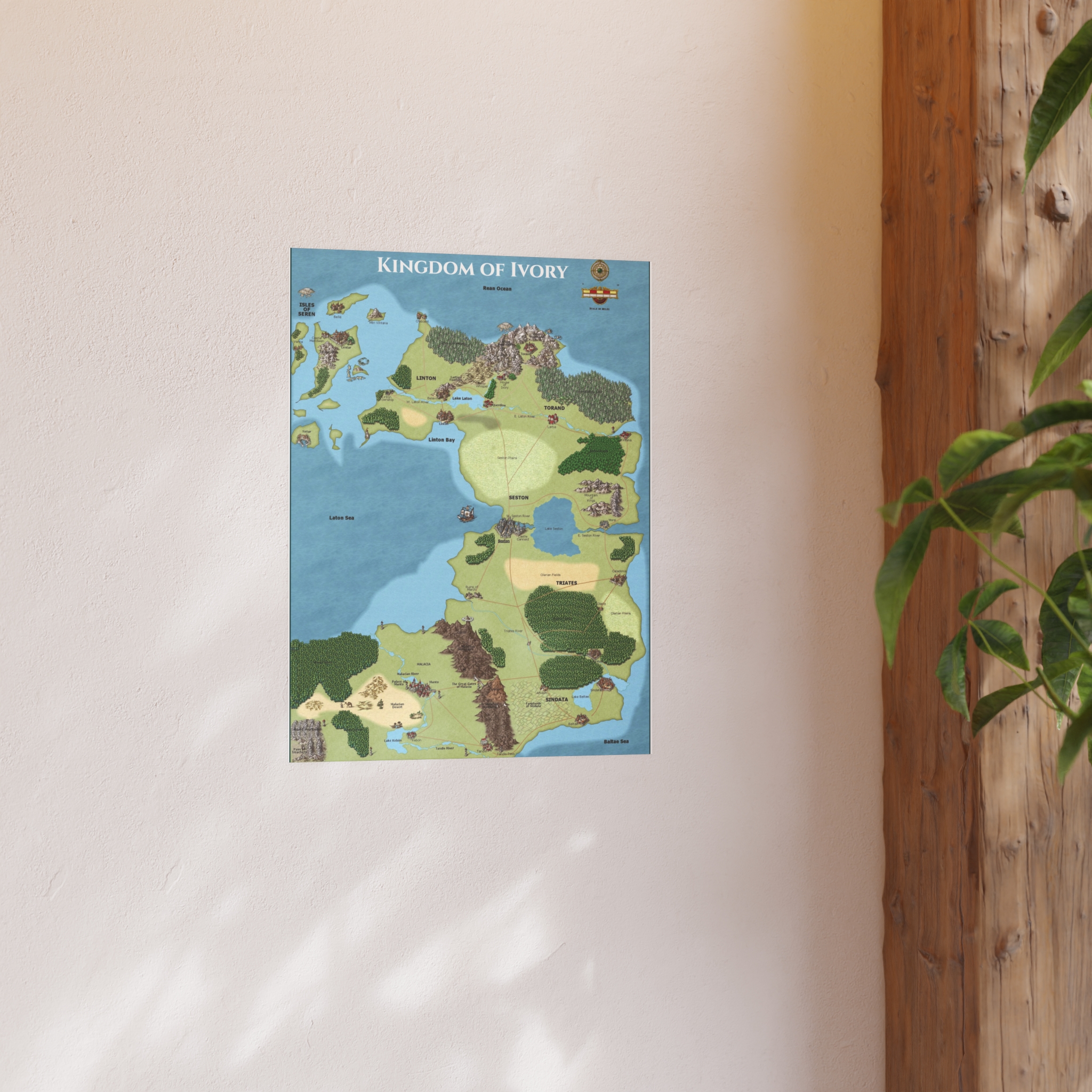 Kingdom of Ivory — Fantasy Map Poster from Anturia - Image 24