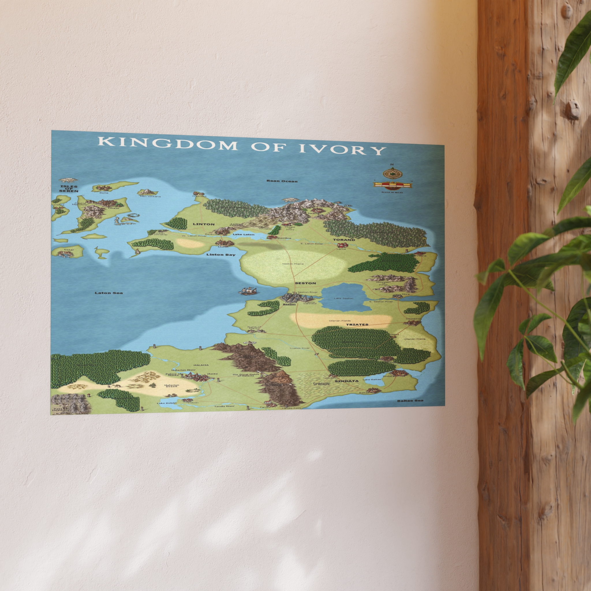 Kingdom of Ivory — Fantasy Map Poster from Anturia - Image 36