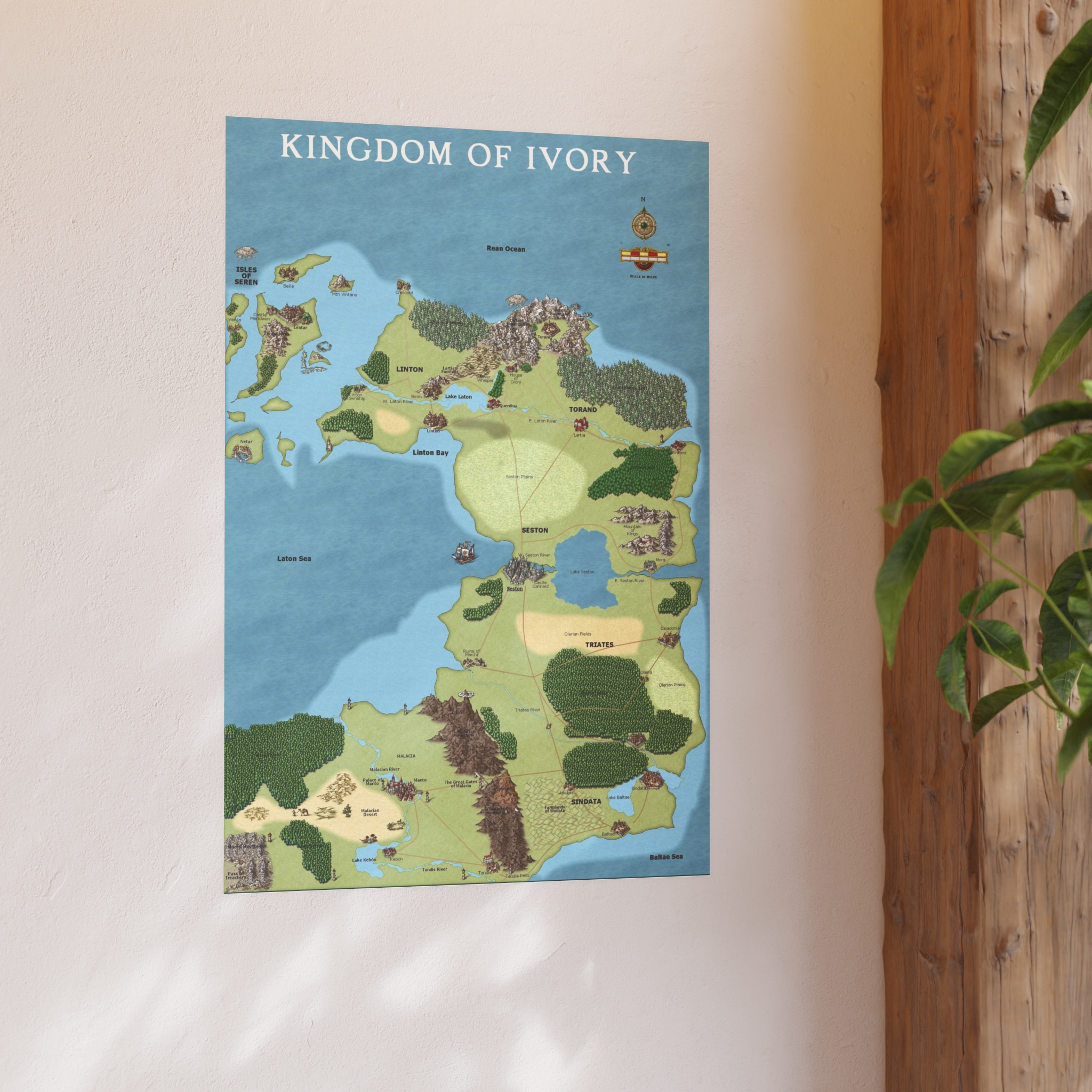 Kingdom of Ivory — Fantasy Map Poster from Anturia - Image 39