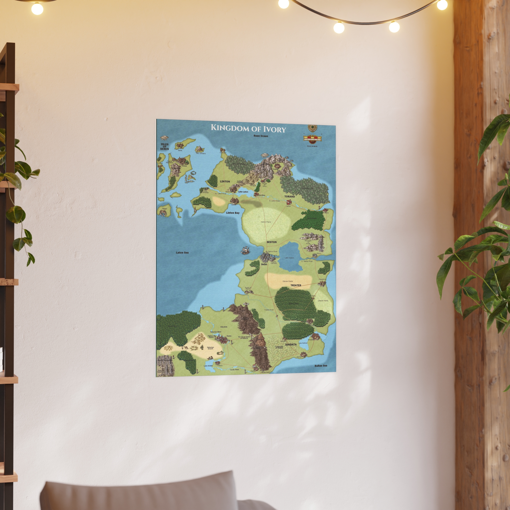Kingdom of Ivory — Fantasy Map Poster from Anturia - Image 42