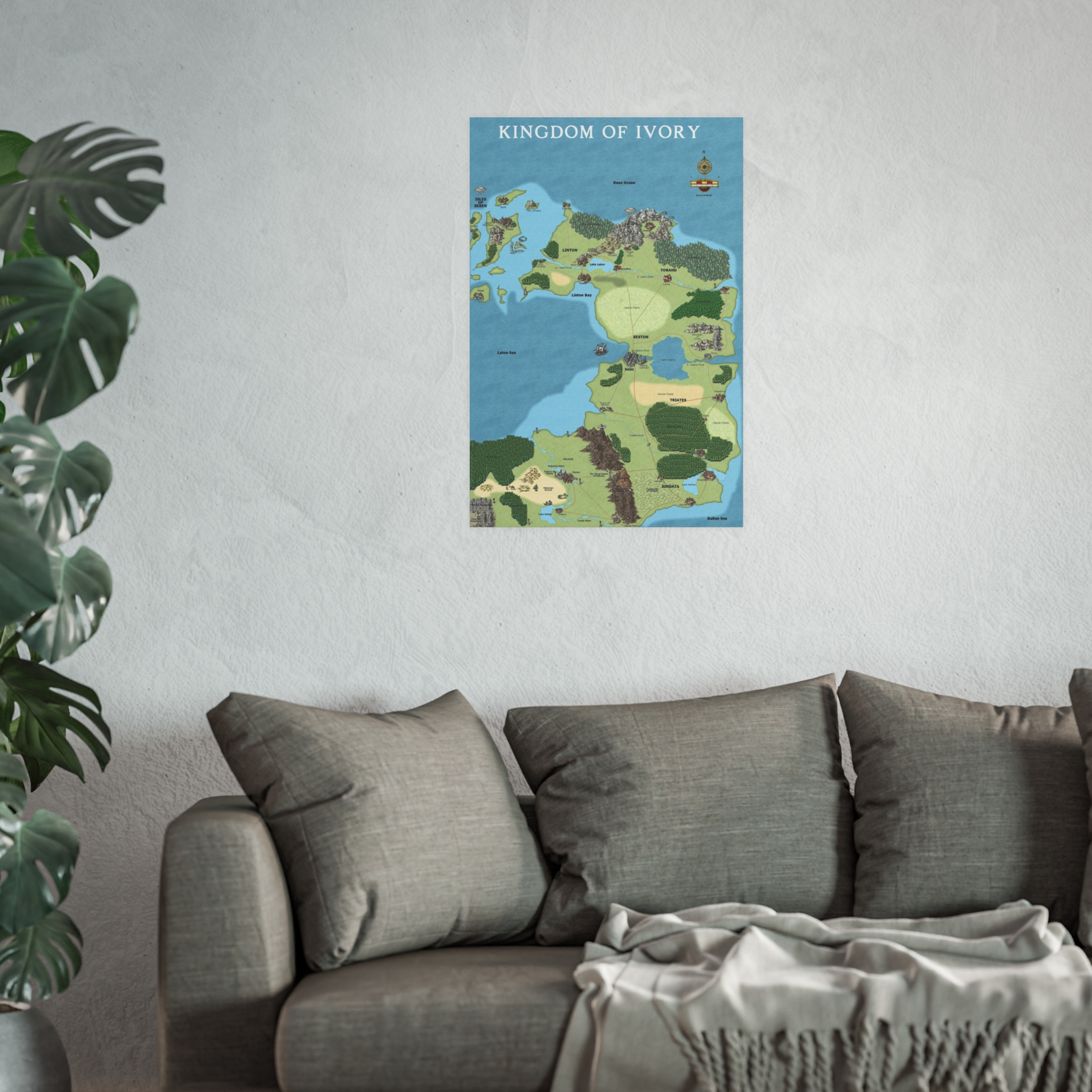 Kingdom of Ivory — Fantasy Map Poster from Anturia - Image 32
